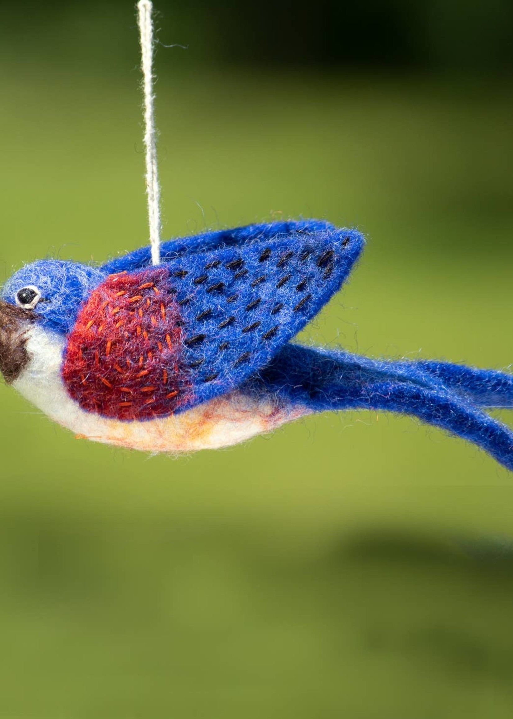 dZi Handmade Woolie Bird Ornament