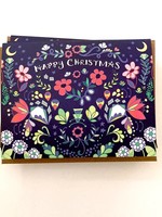 Cynla Folk Happy Christmas Card