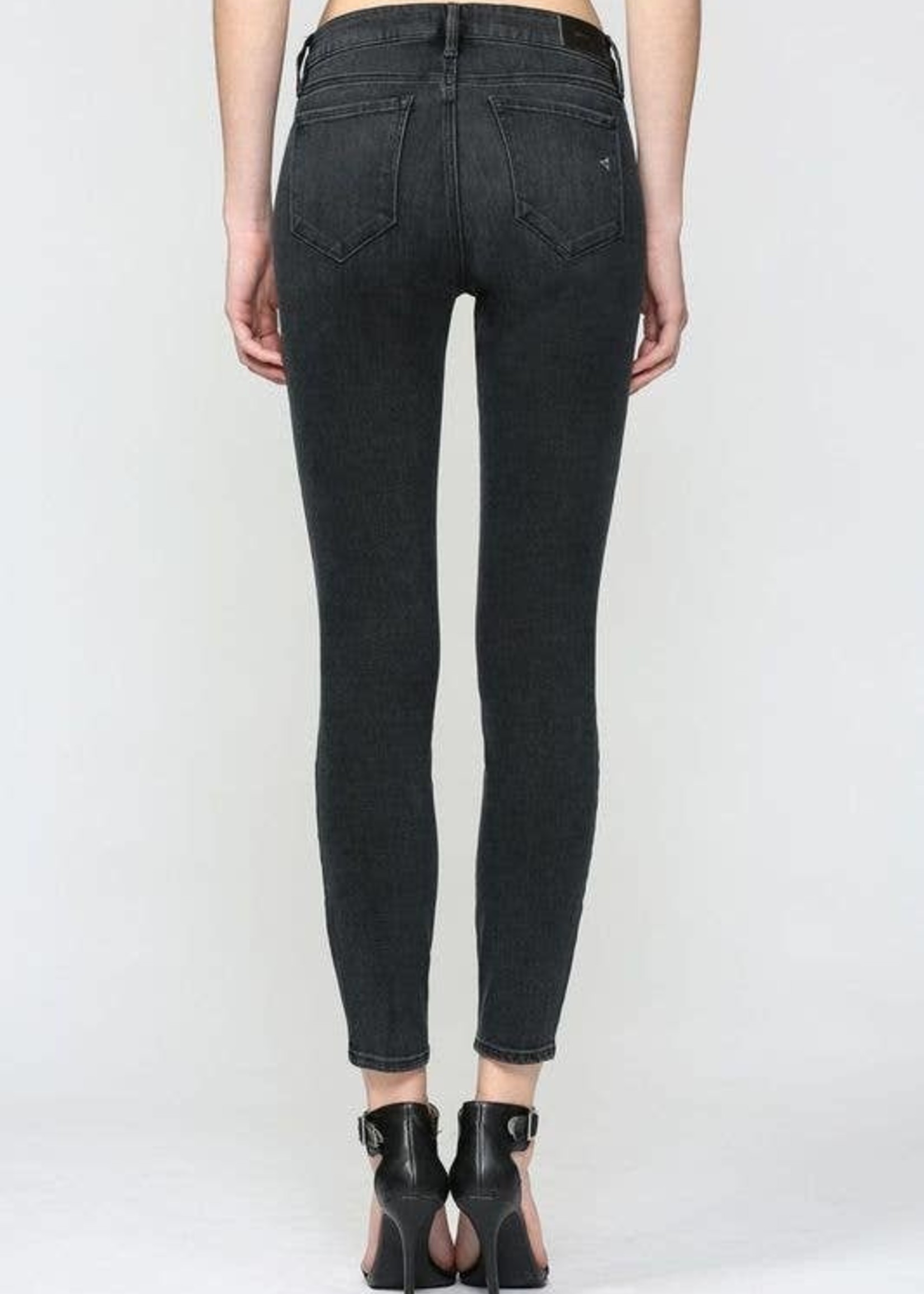 Hidden Jeans Black Mid Rise Clean Stretch Skinny