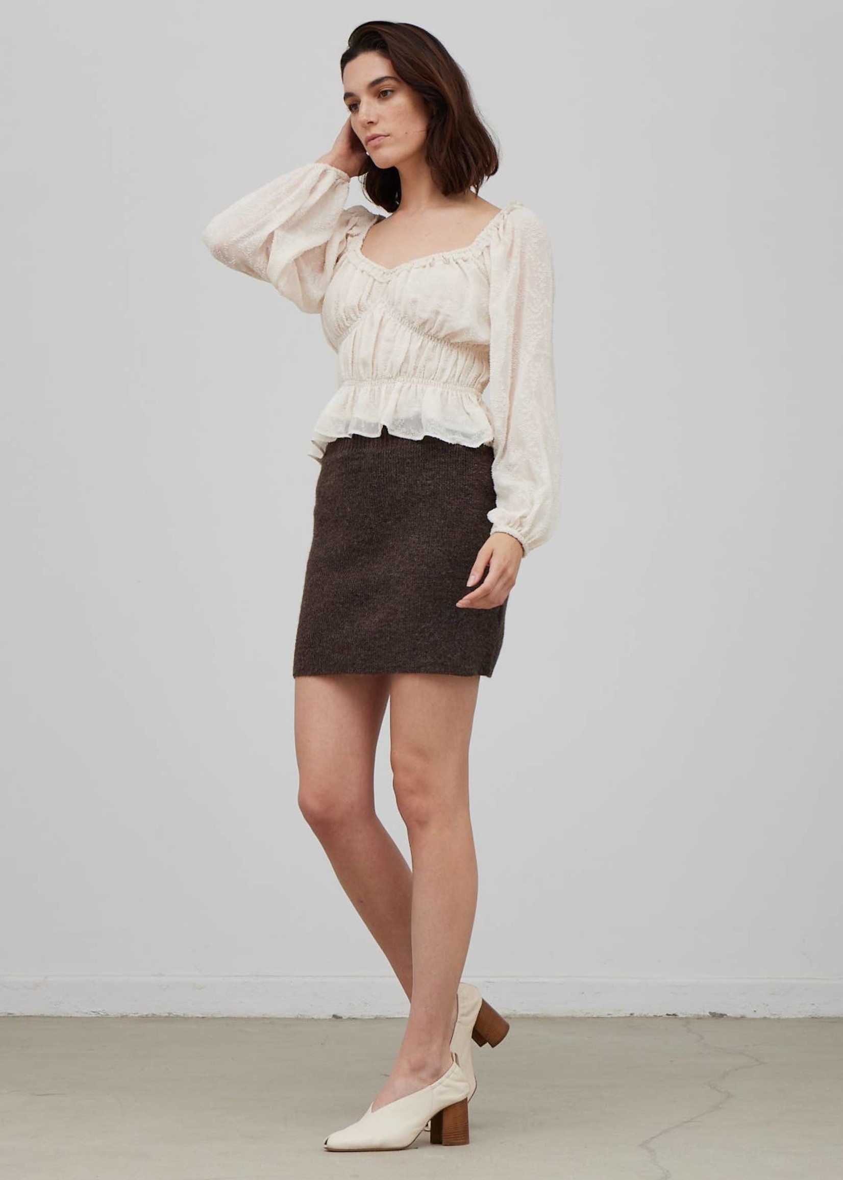 Cozy Knit Mini Skirt - Fika Boutique