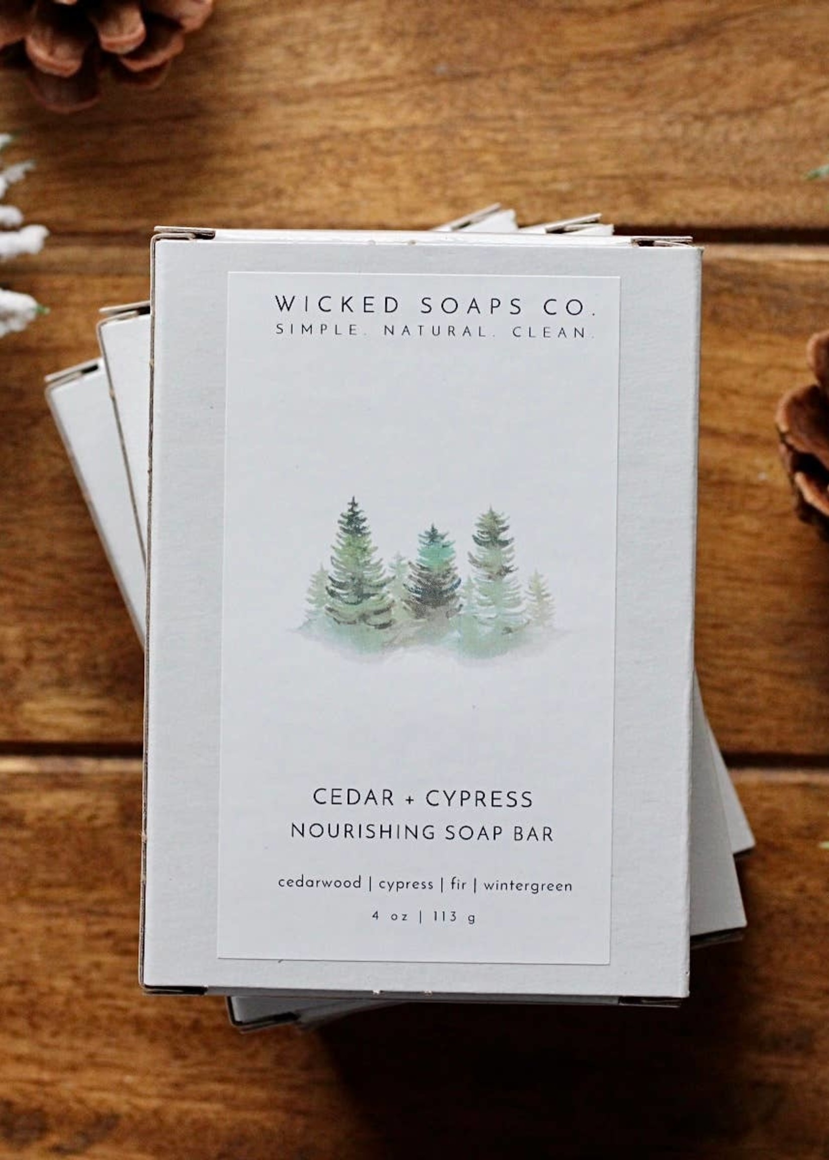 Wicked Soaps Co. Cedar + Cypress Soap