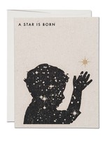 Red Cap Cards A Star is Born Baby Greeting Card