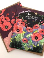 Cynla Poppies Birthday Card