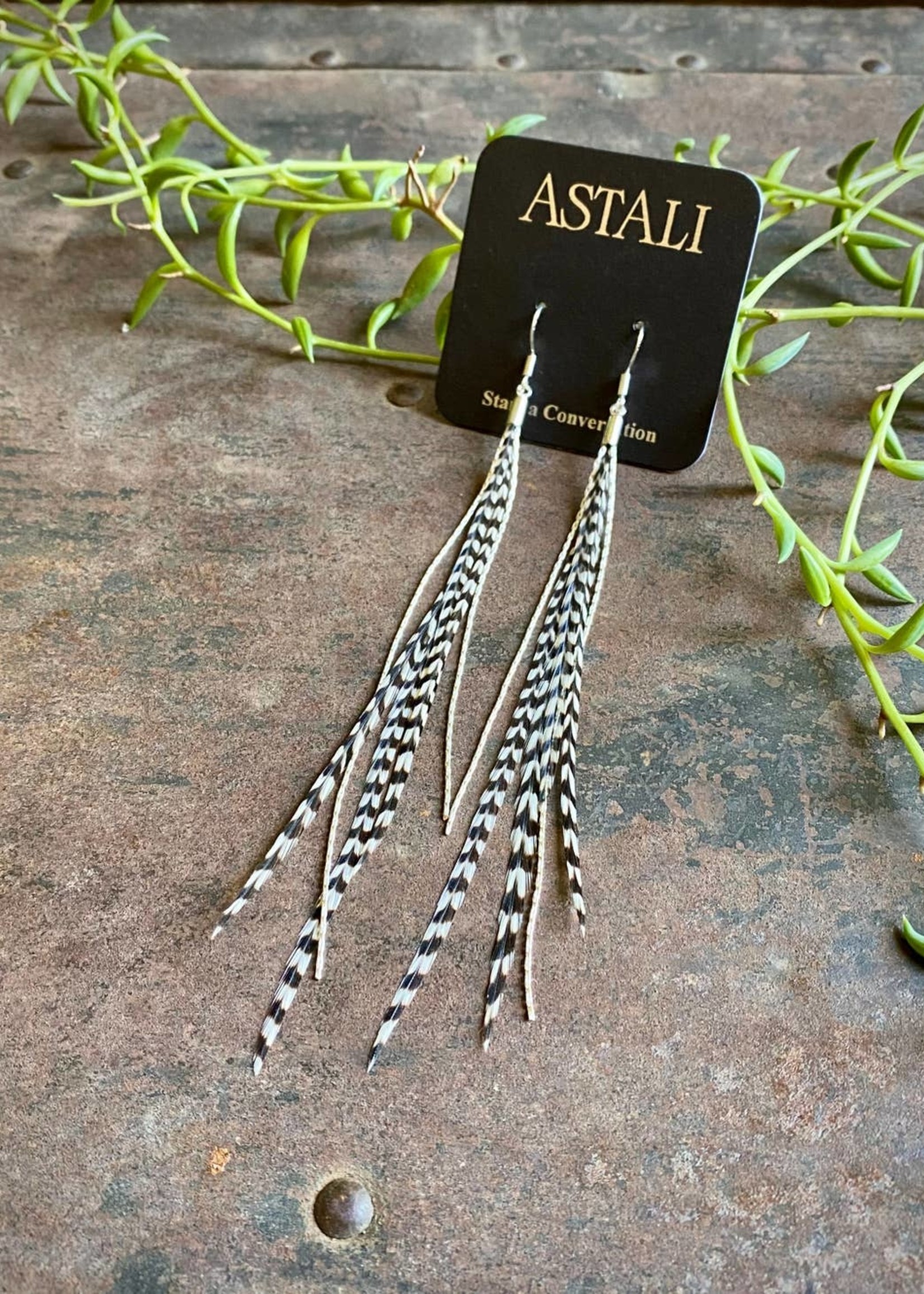 ASTALI Mini Feather Earrings