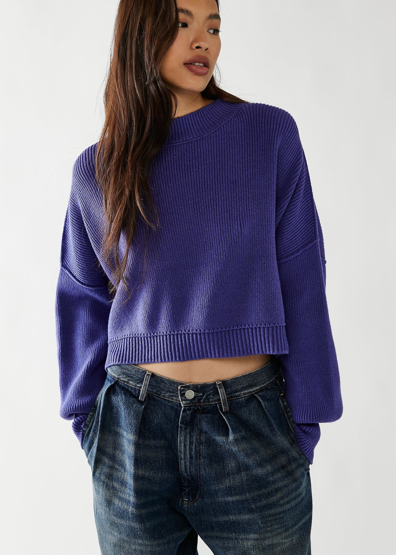 Free People Easystreet Crop Pullover