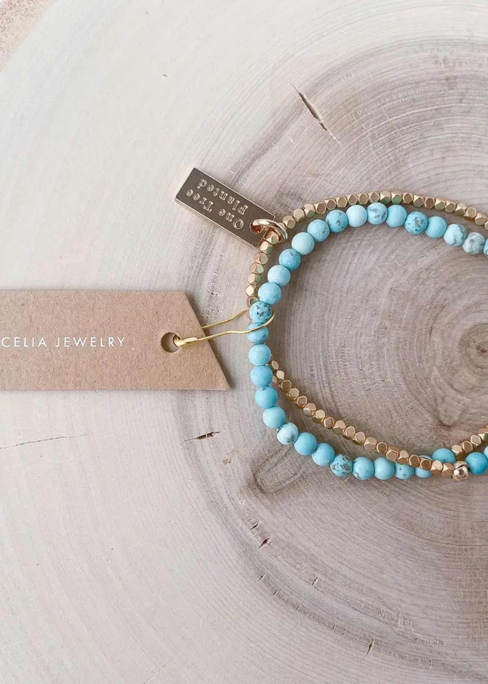 CECELIA Gemstone Double Wrap