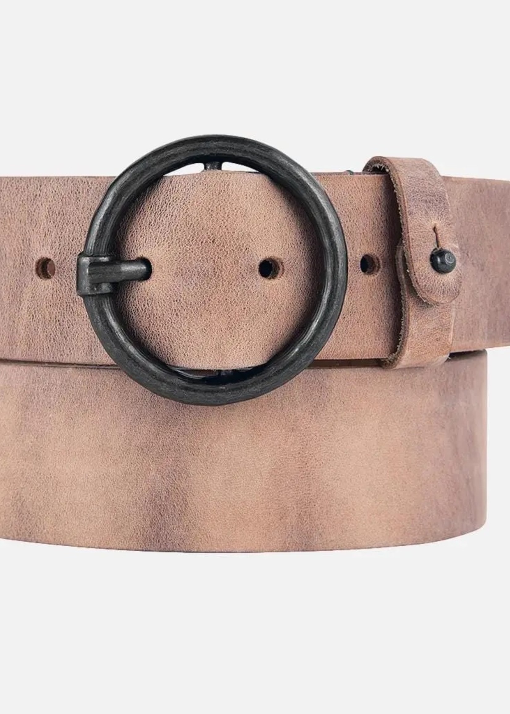 Round in Circles Double Buckle Belt