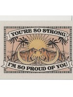 Red Cap Cards You're So Strong Greeting Card