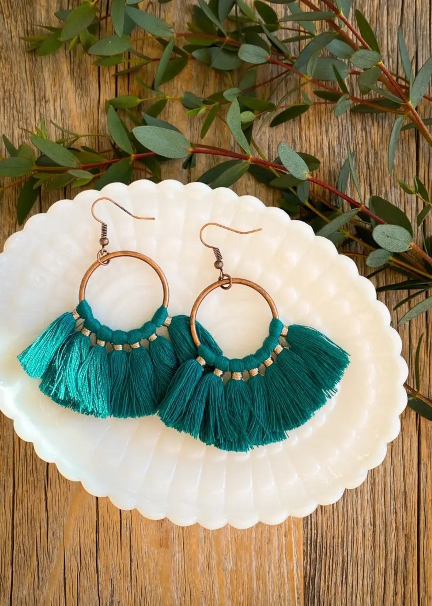 Steel & Clover Abigail Tassel Earring