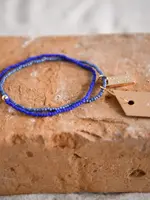 CECELIA Golden Ocean Double Wrap  Beaded Bracelet