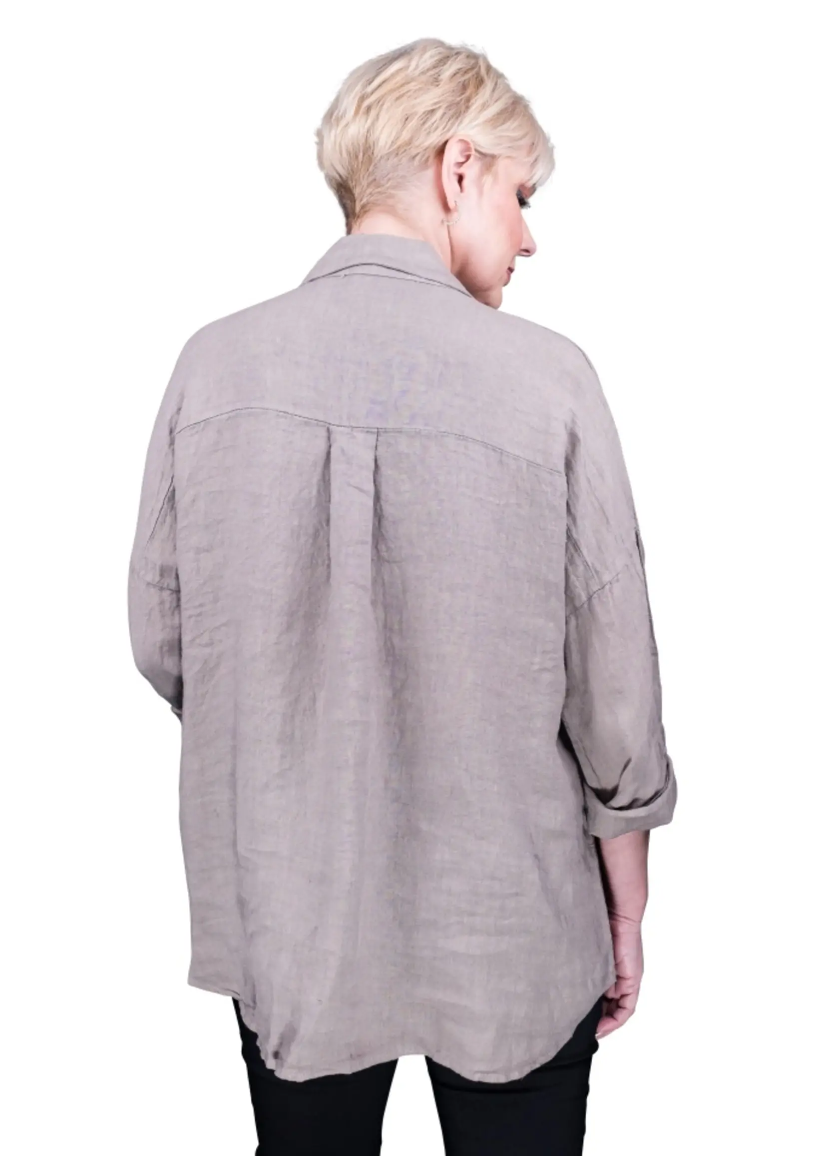TINA Stephens Layla Linen Shacket