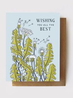 Root & Branch Paper Co. Wishing You All the Best - Dandelion Card