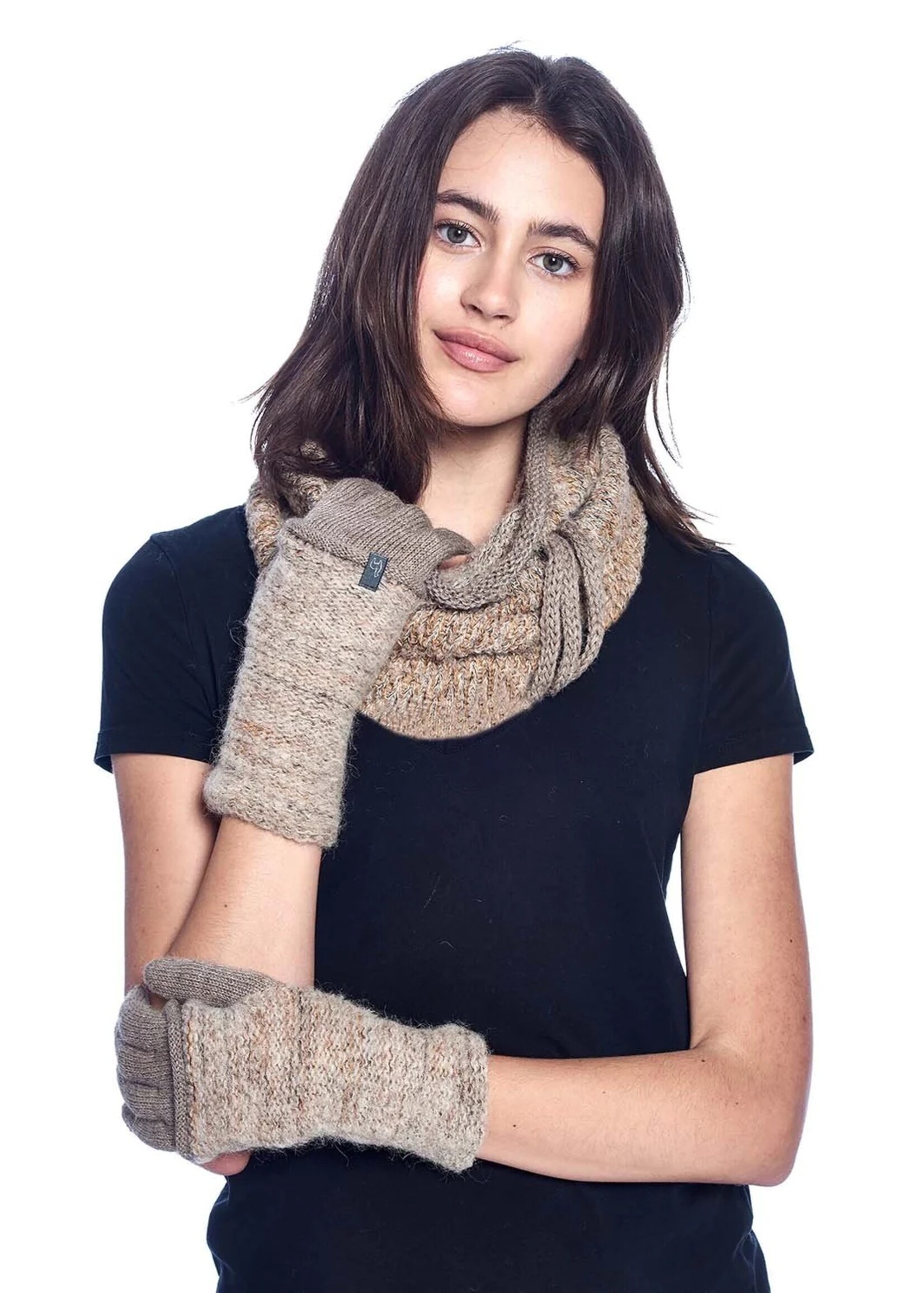 Shupaca Alpaca Alpaca Gloves Caraveli Camel