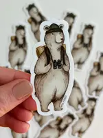 Fox & Fables Bear Hike Sticker