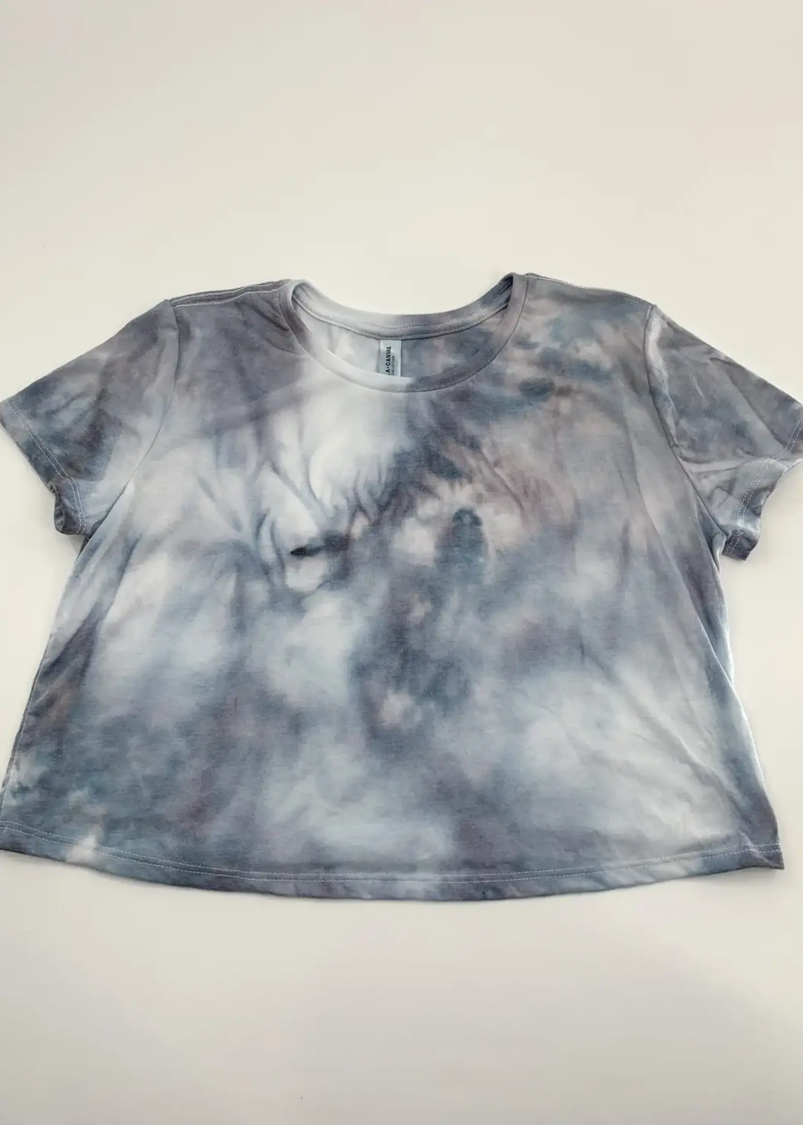 Elise Marie Designs Smokey Quartz Ice Dye Crop Tee