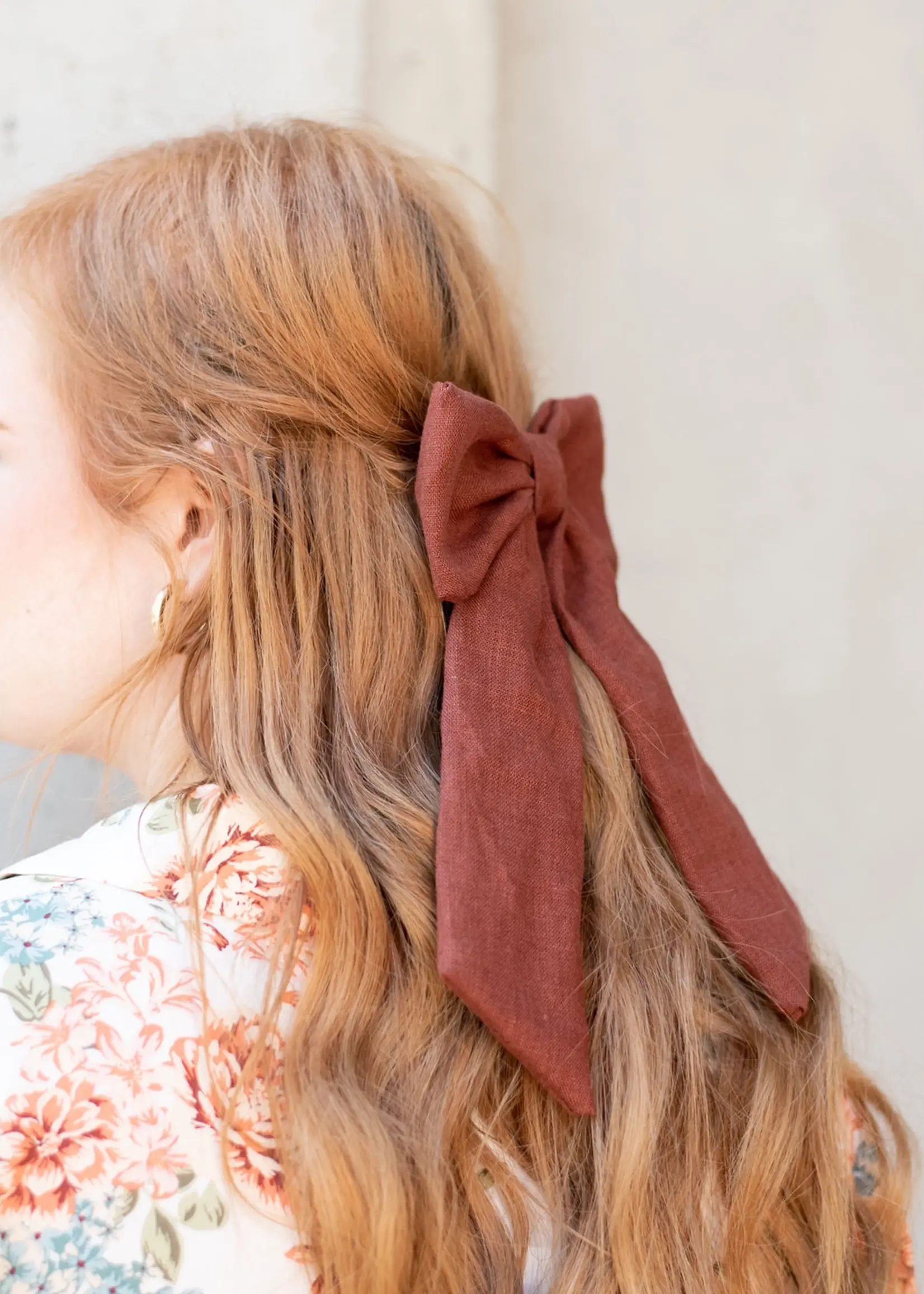 Femme Faire Linen Hair Bow