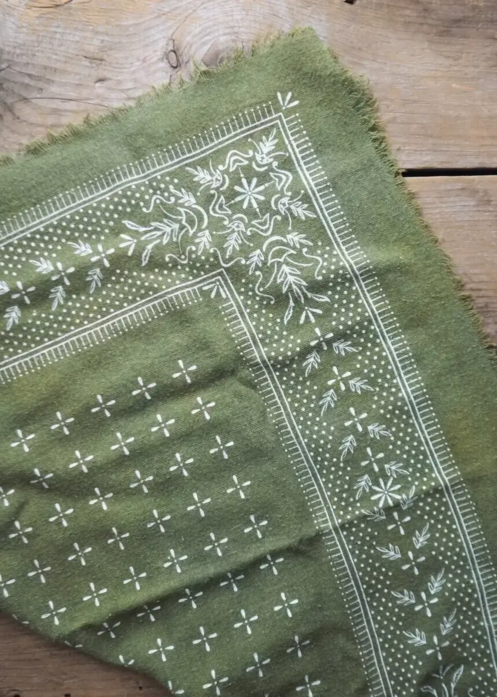 Eco Raw Studio Classic Print Naturally Dyed Bandana