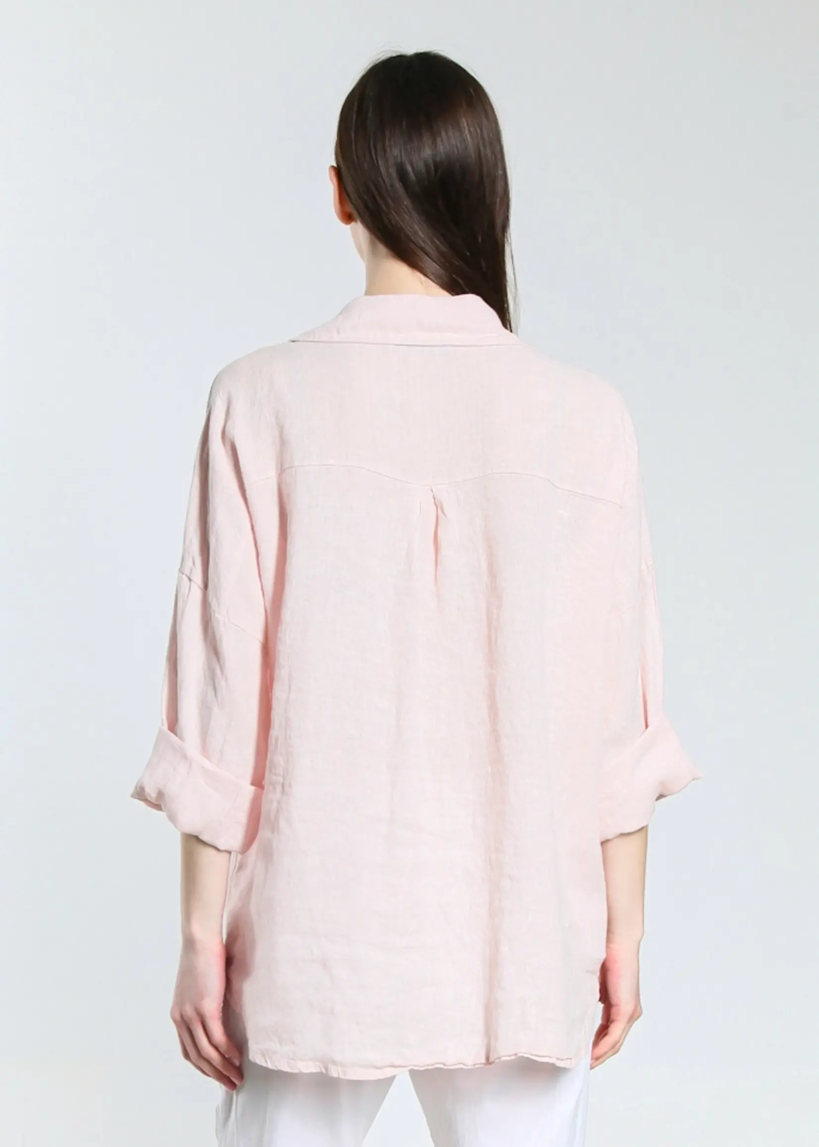 TINA Stephens Layla Linen Shacket