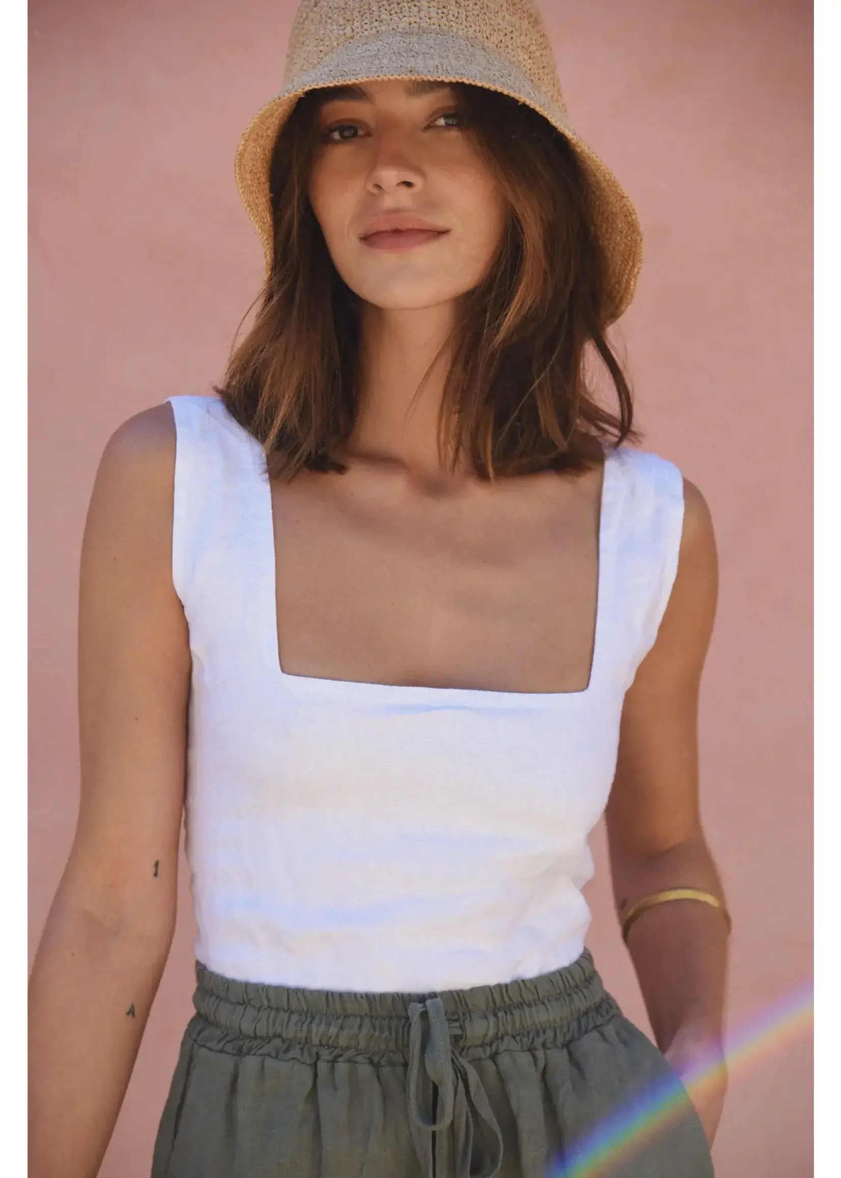 Beachwood Baby The Barcelona Top Blanco M/L