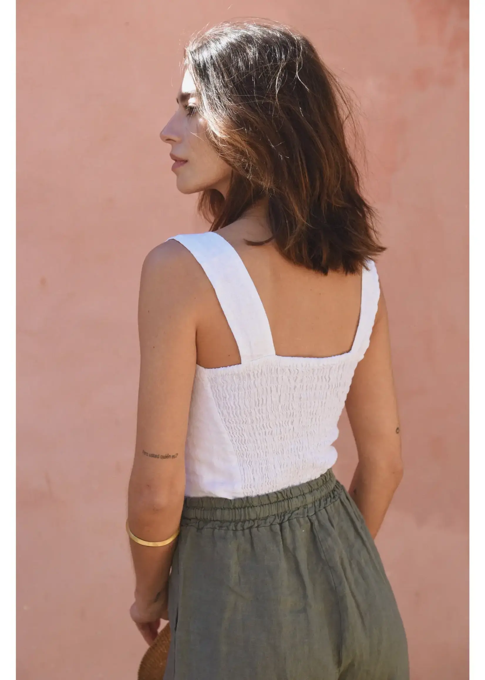 Beachwood Baby The Barcelona Top Blanco M/L