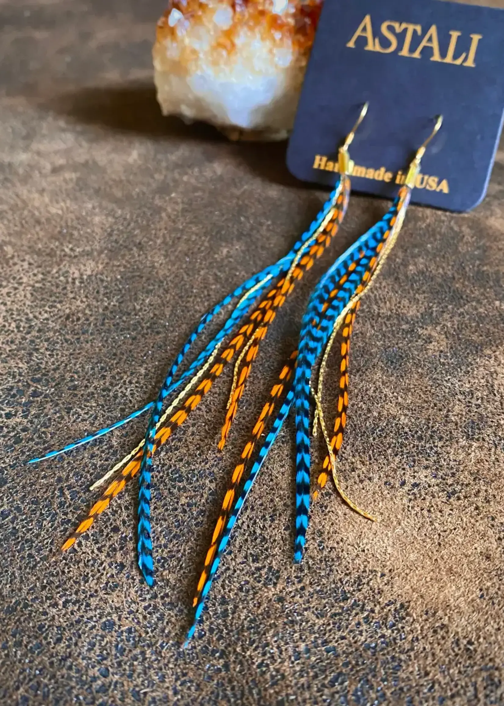 ASTALI Mini Feather Earrings