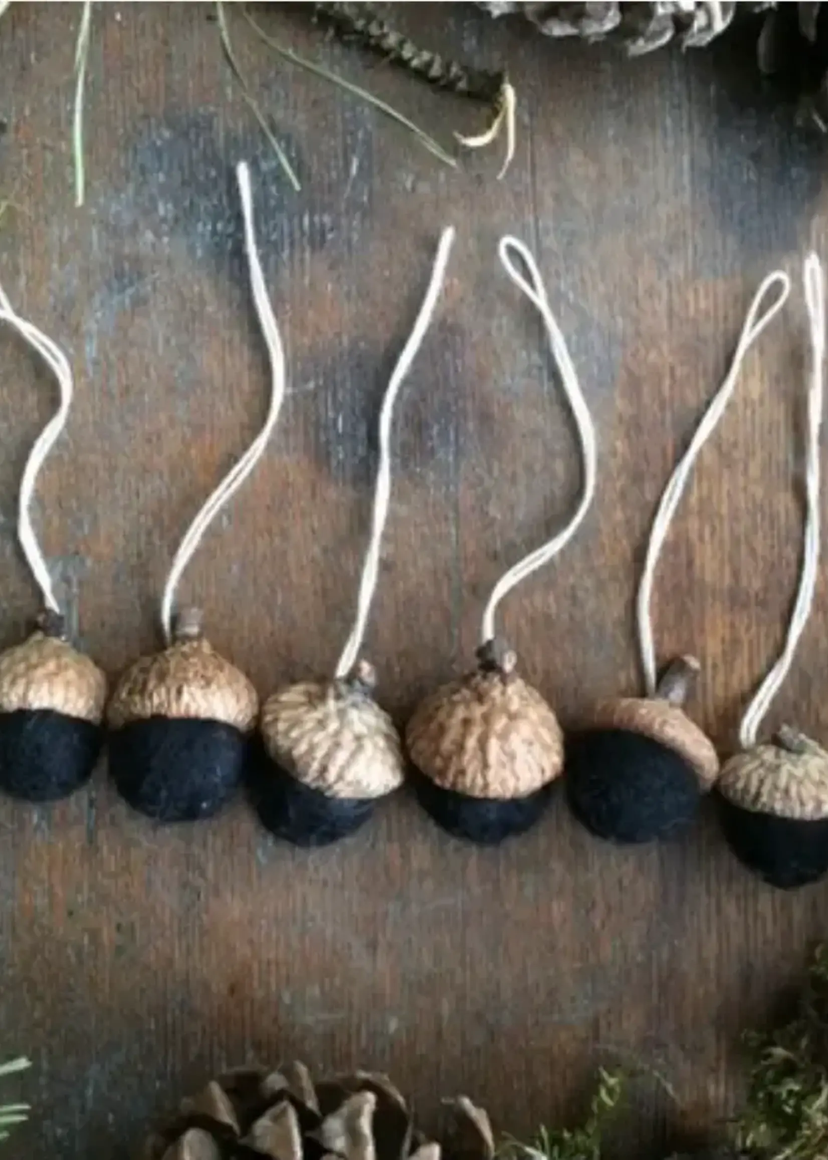 House of Moss Felted Wool Acorn Ornament