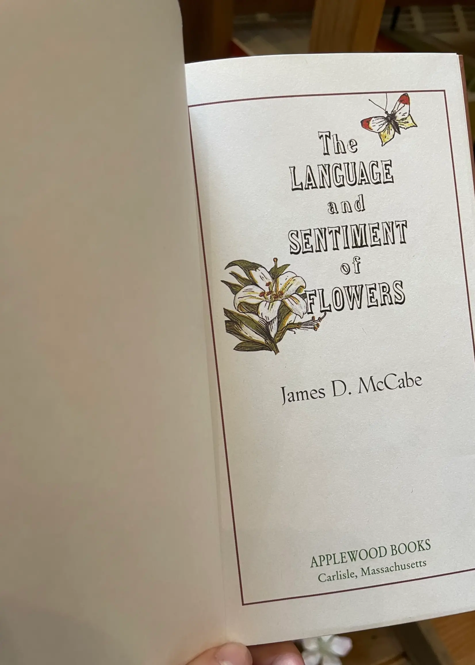 Applewoods Books The Language and Sentiment of Flowers