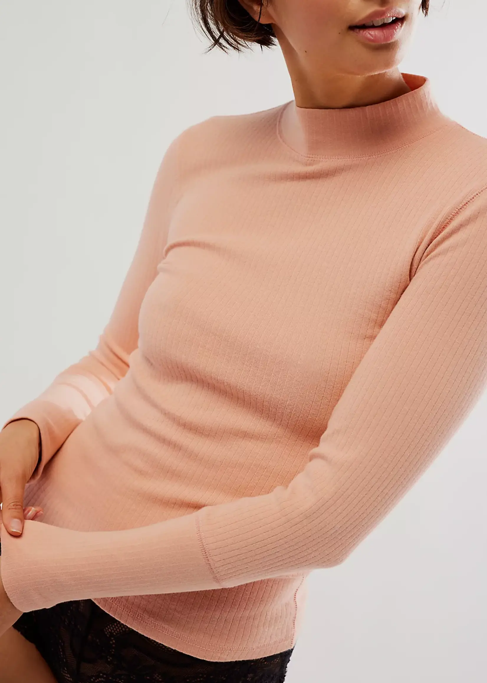 Free People The Rickie Top Smoke Rose