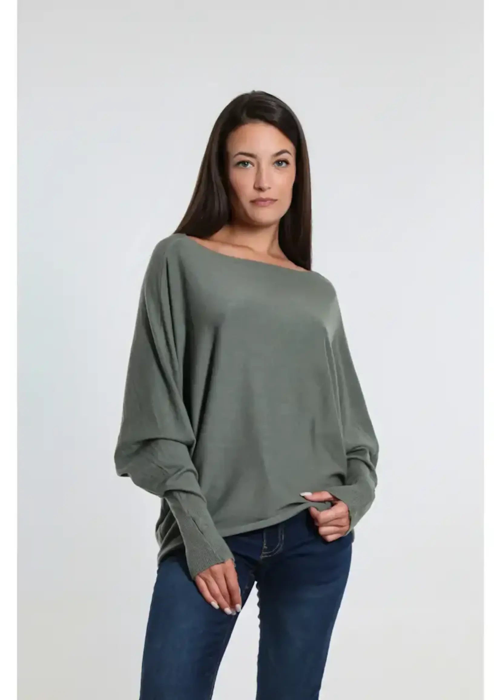 TINA Stephens Mylah Seriously Soft Batwing Sweater