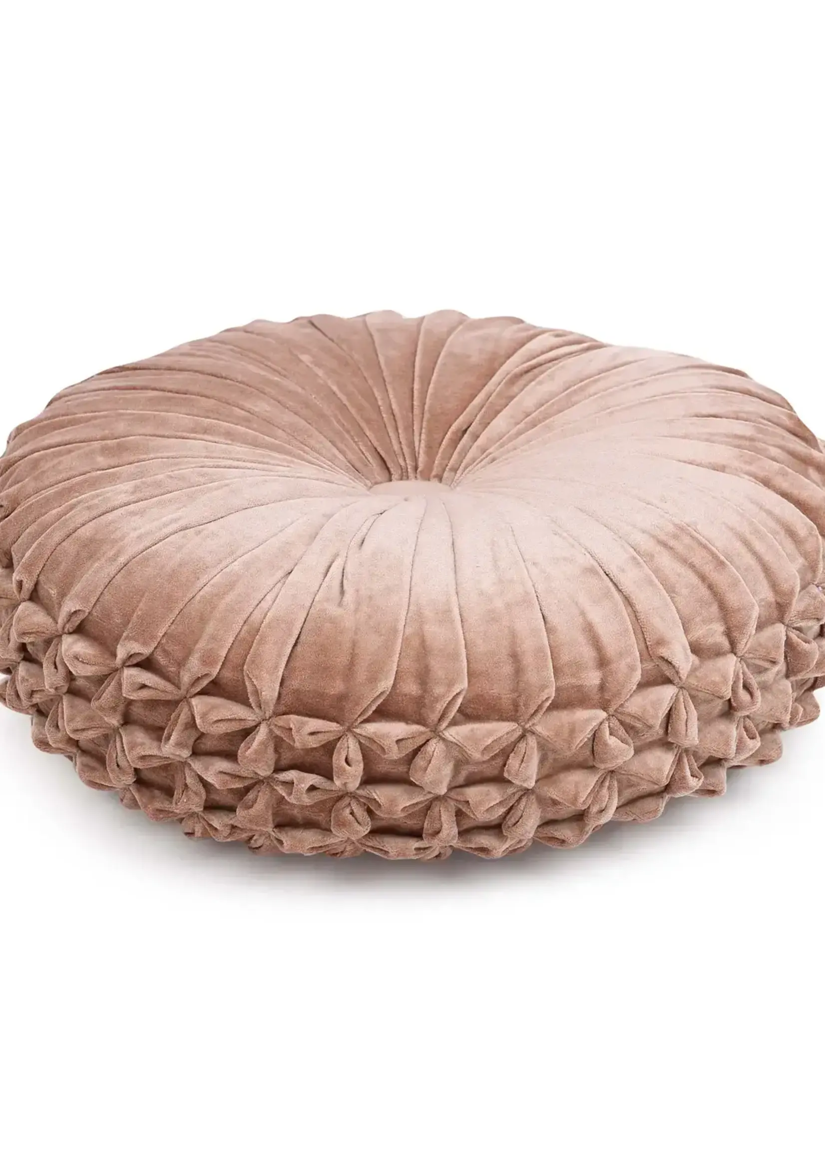 Casa Amarosa Velvet Handmade Round Pillow