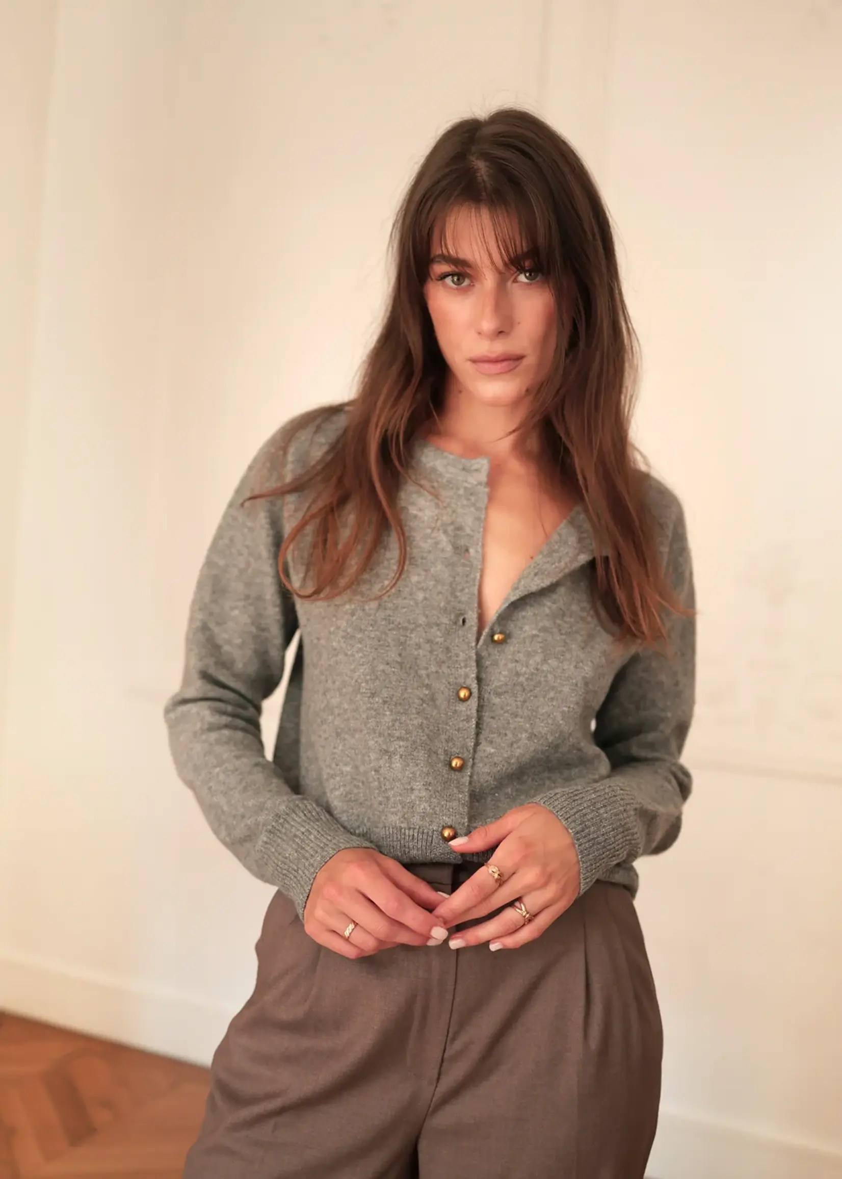 Laura Laval Paris Mireille Dark Grey Sweater