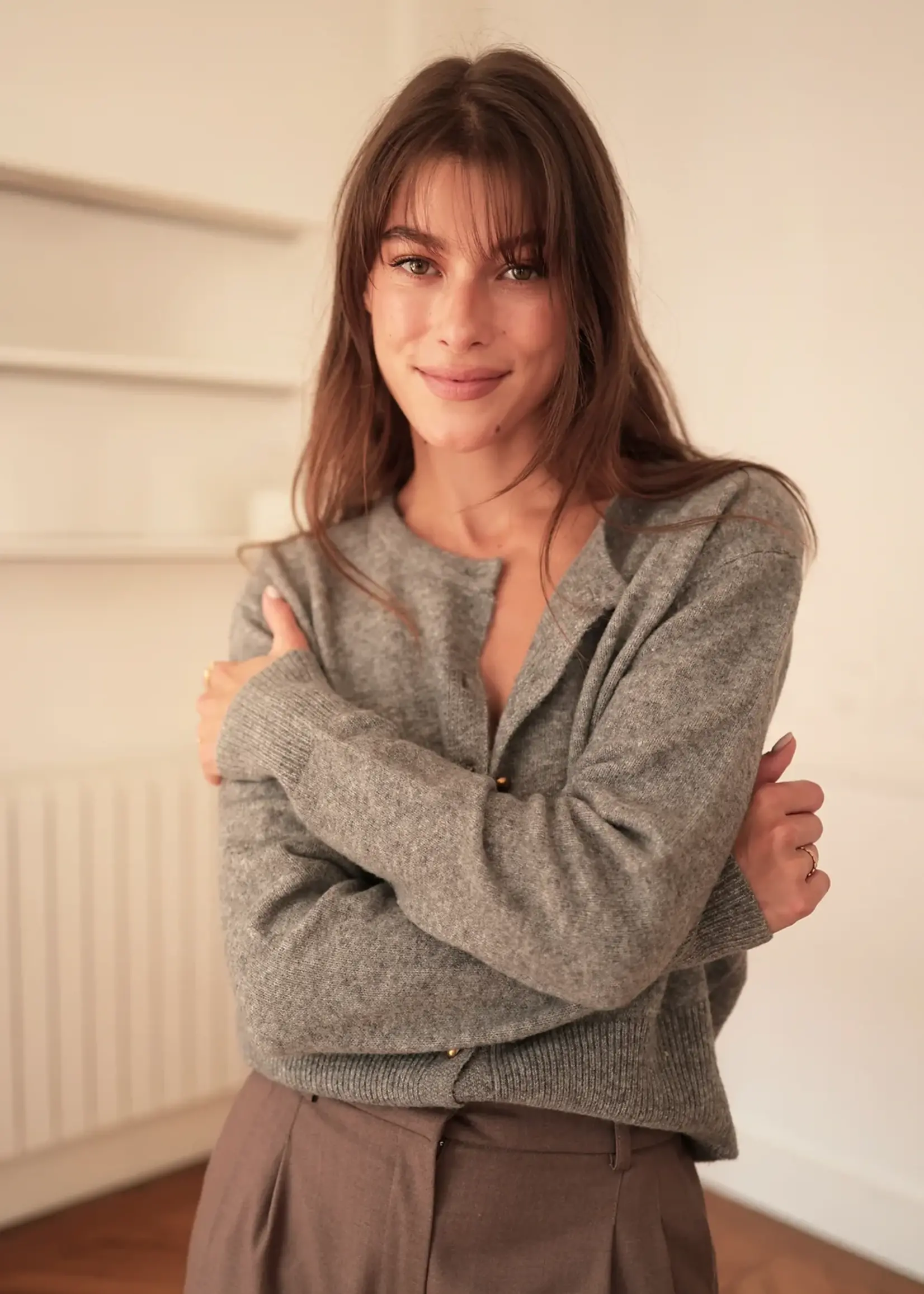 Laura Laval Paris Mireille Dark Grey Sweater