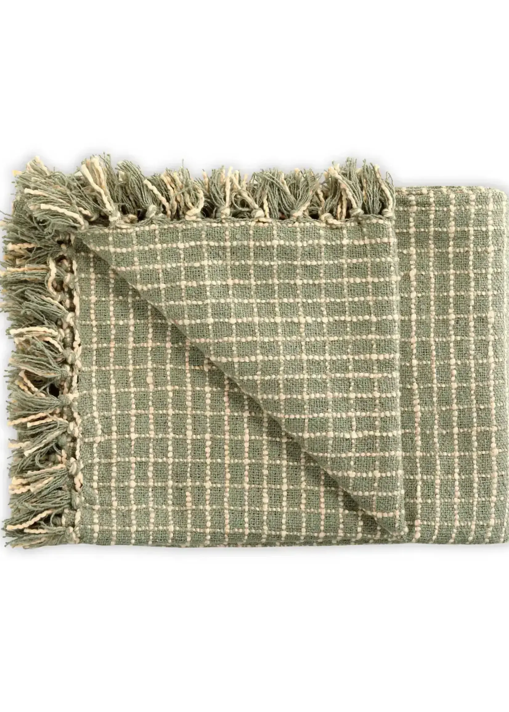 Casa Amarosa Cotton Boucle Throw Blanket