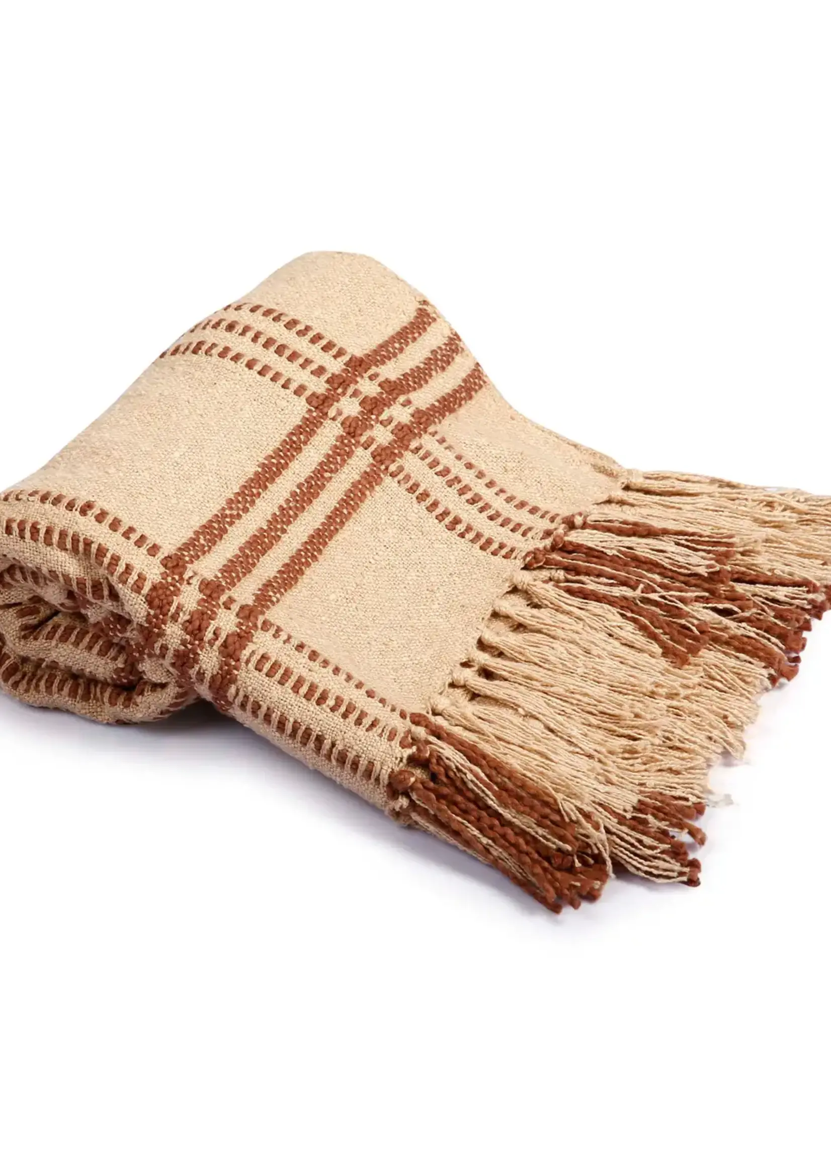 Casa Amarosa Cotton Boucle Throw Blanket