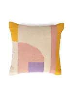 Casa Amarosa Geo Shapes Handcrafted Throw Pillow Purple