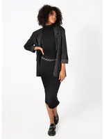 C'est Moi Bamboo Fleece Sleeveless Turtleneck Dress
