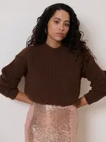 Garance Paris Kira Chunky Knit Sweater Chocolate