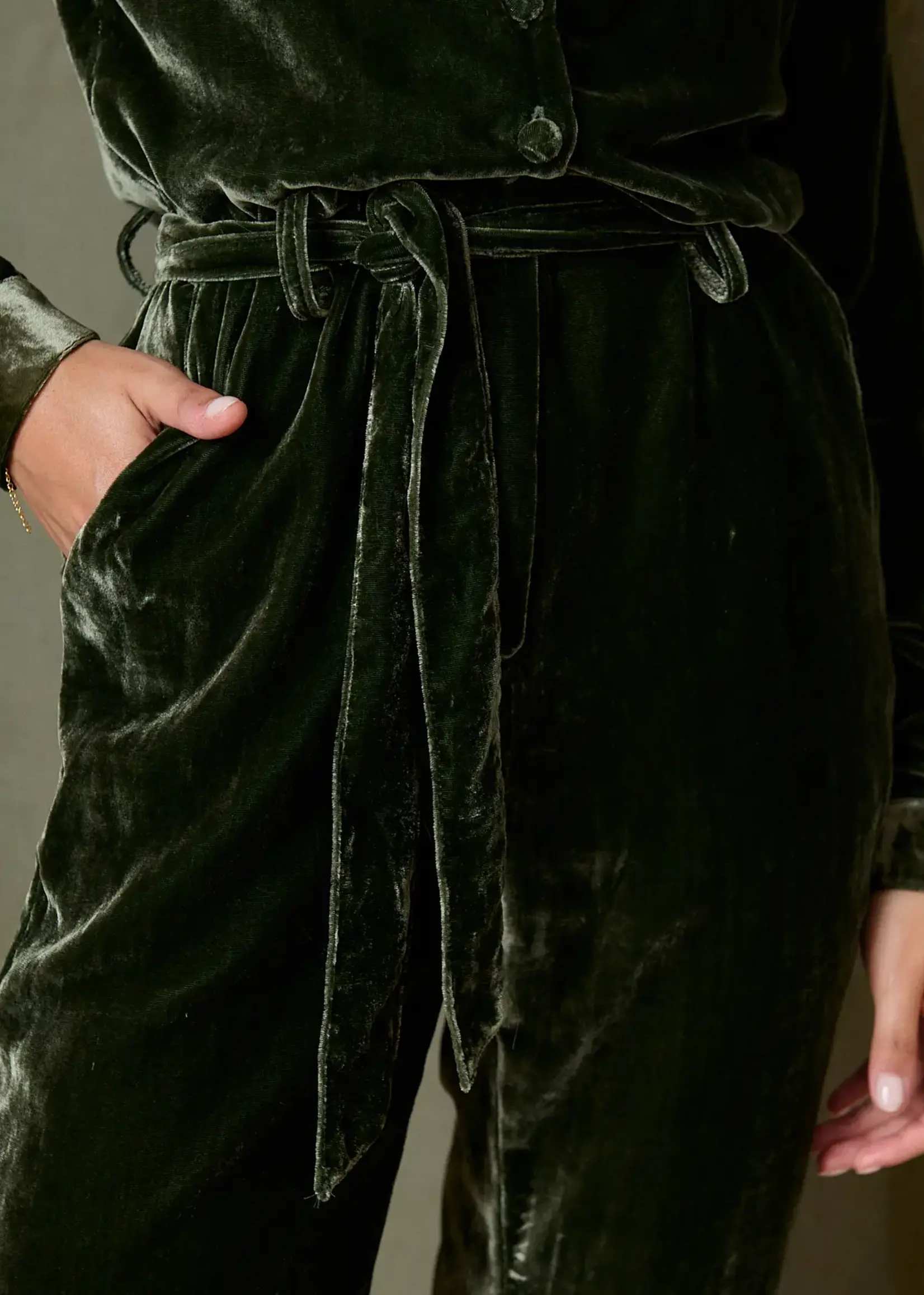 Garance Paris Toscane Velvet Jumpsuit