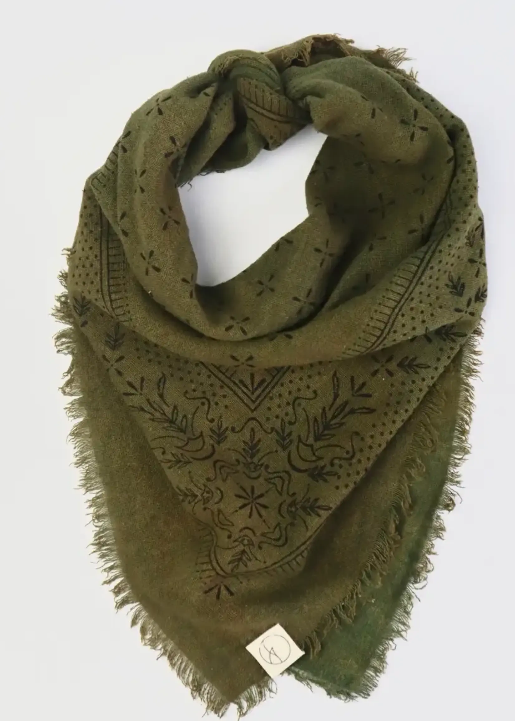 Eco Raw Studio Classic Print Naturally Dyed Bandana