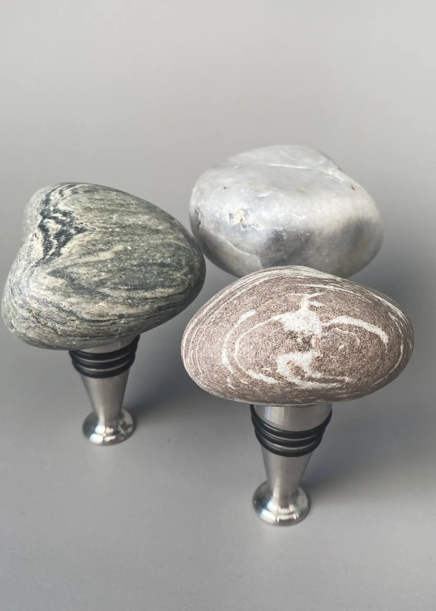 Funky Rock Designs Stone Wine Stopper