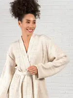 Heart Earth Craft Barine Haze Robe Ecru