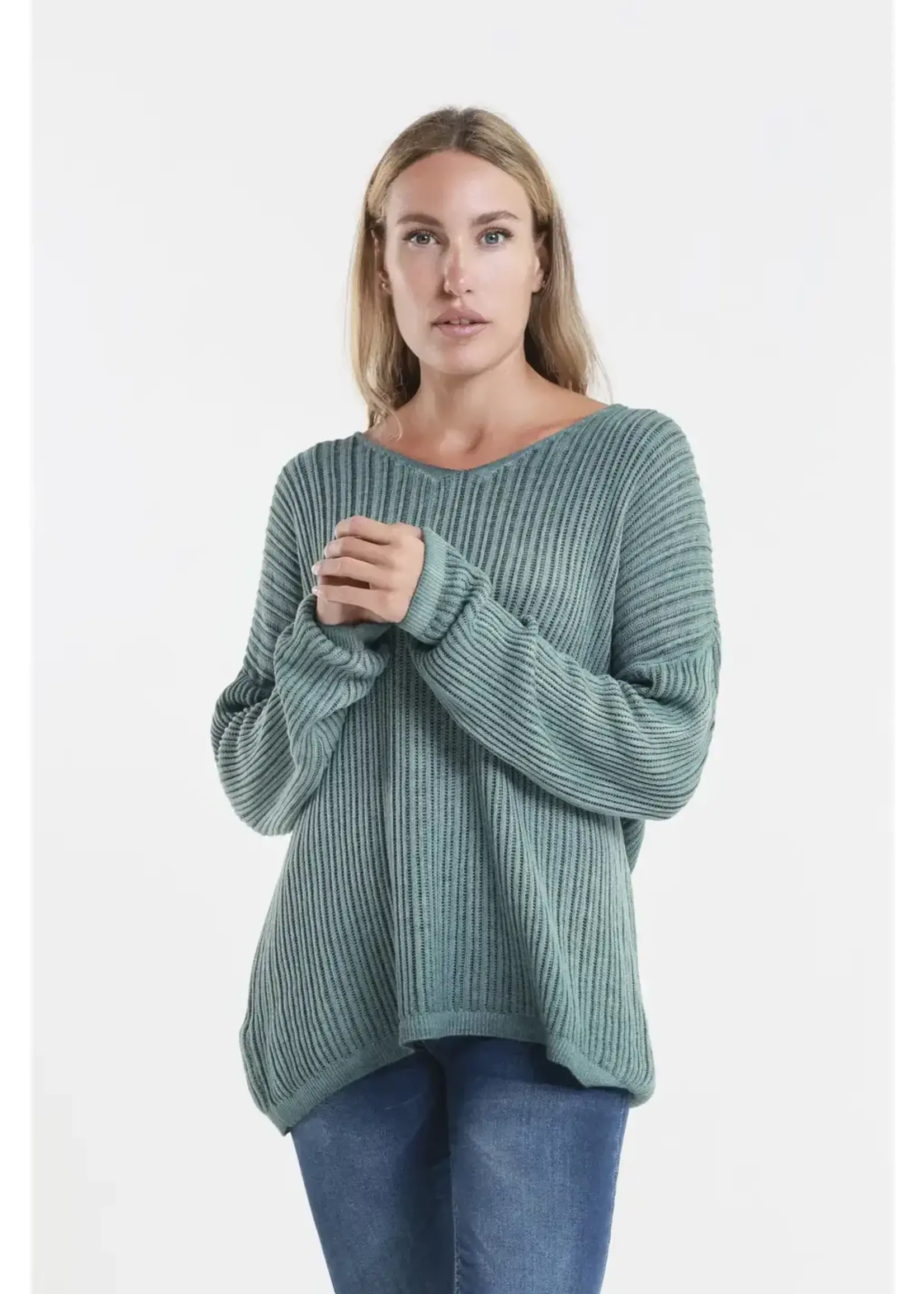 TINA Stephens Gabrielle Seriously Soft V-Neck Knit Sweater