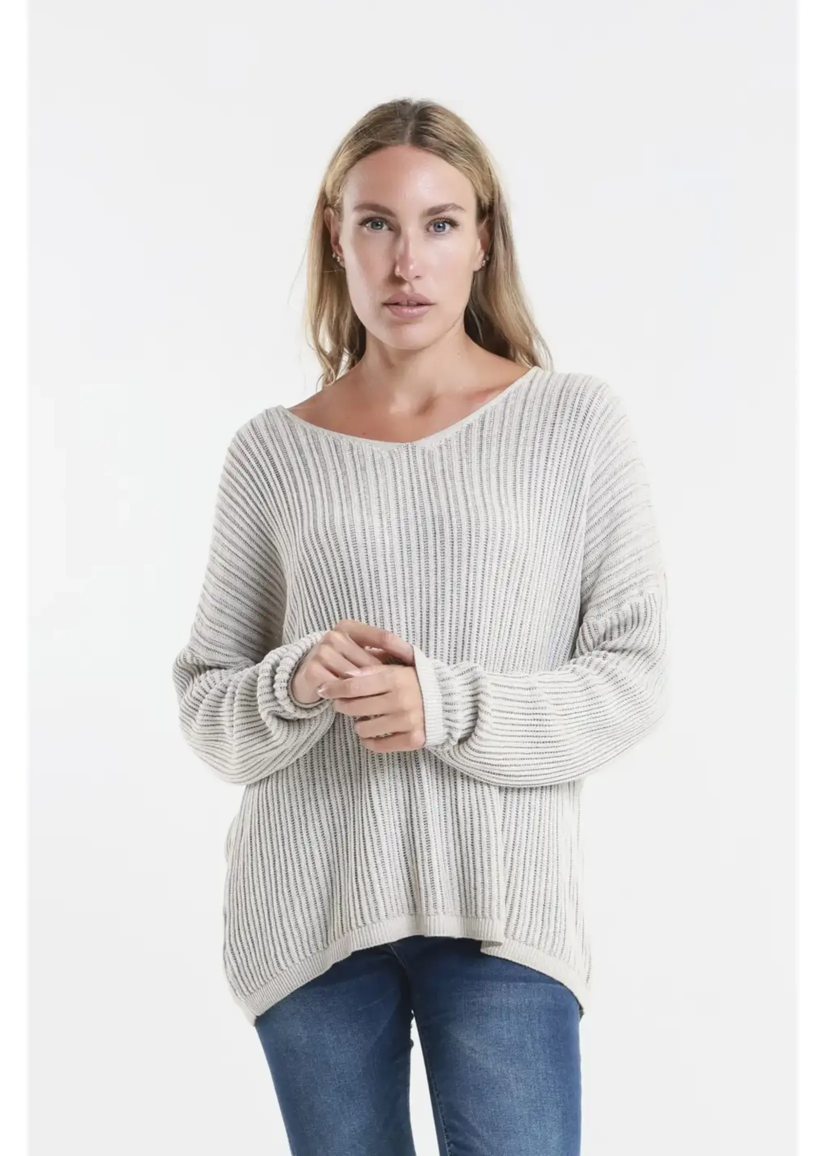 TINA Stephens Gabrielle Seriously Soft V-Neck Knit Sweater