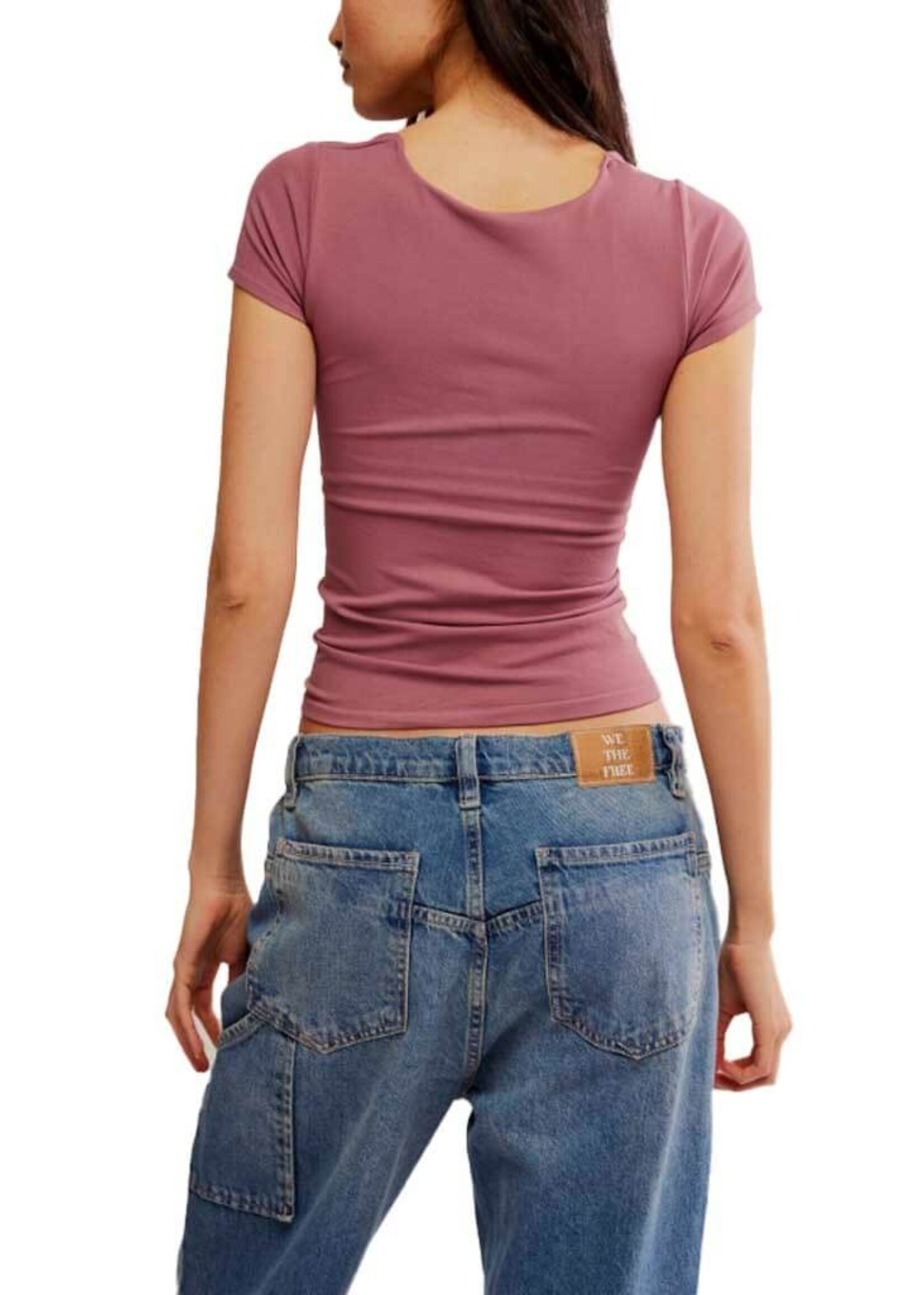 Free People Clean Lines Baby Tee
