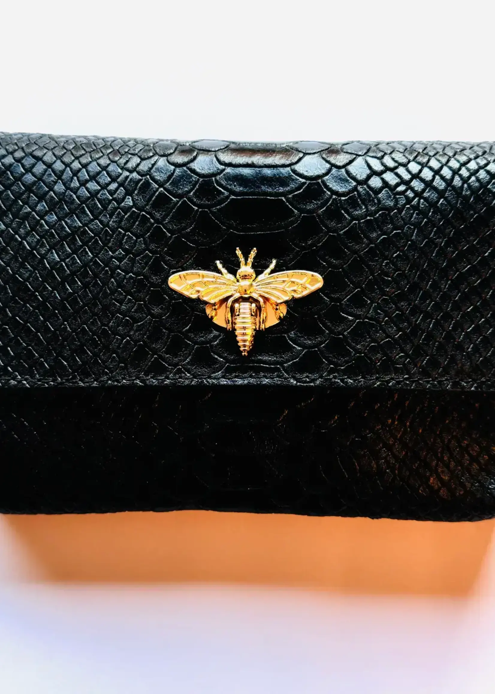 Cassette Barcelona Biene Crocodile Print Arm & Crossbody Bag