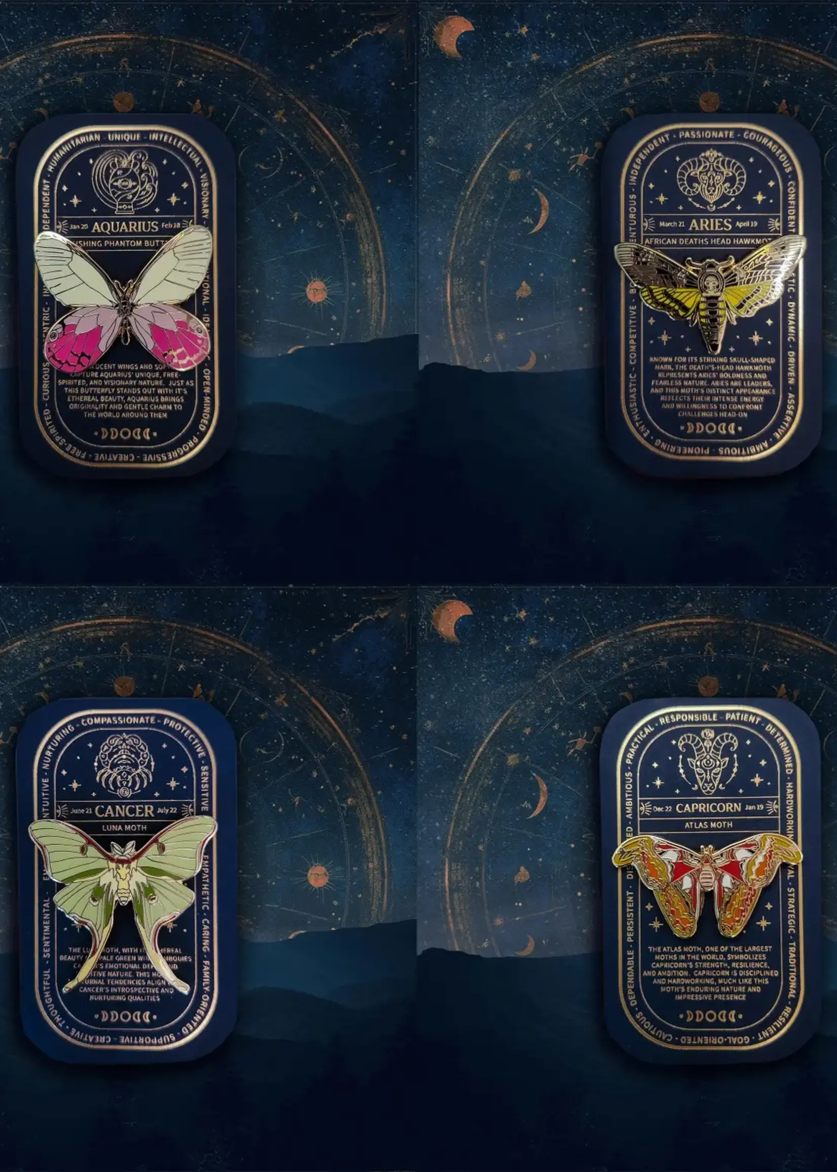 Pinsects Zodiac Pin