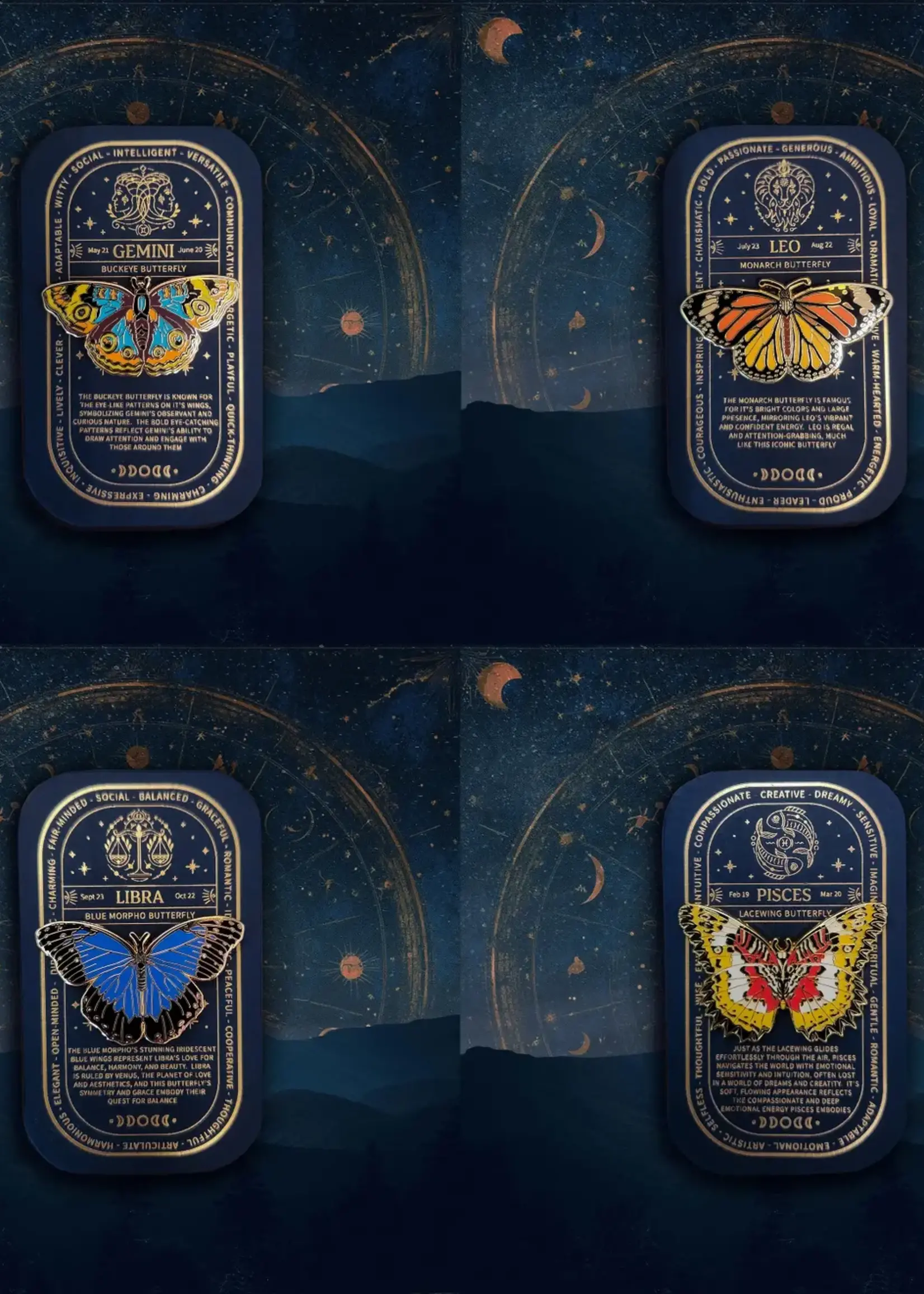 Pinsects Zodiac Pin