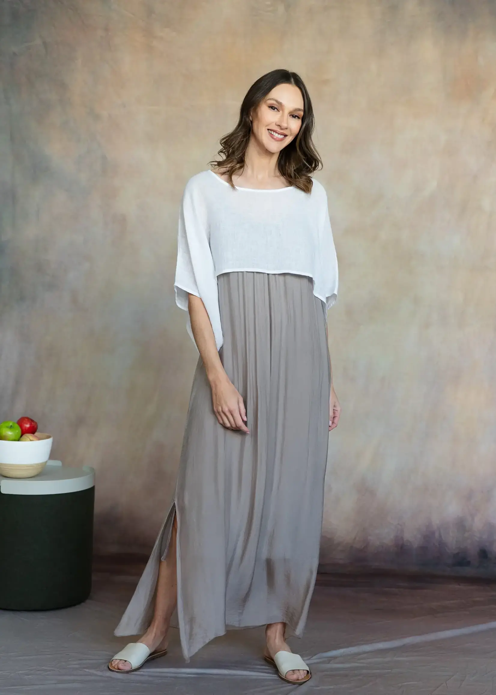 CobbleStone Living Marina Italian Silk Dress