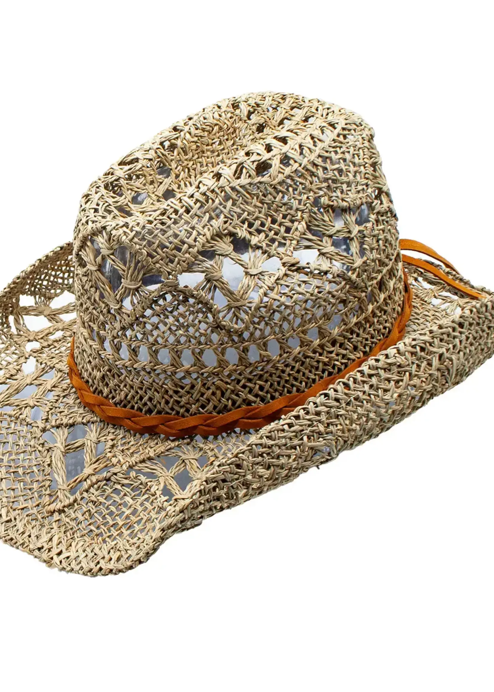 Peter Grimm Gile Seagrass Hat w/Braided Band