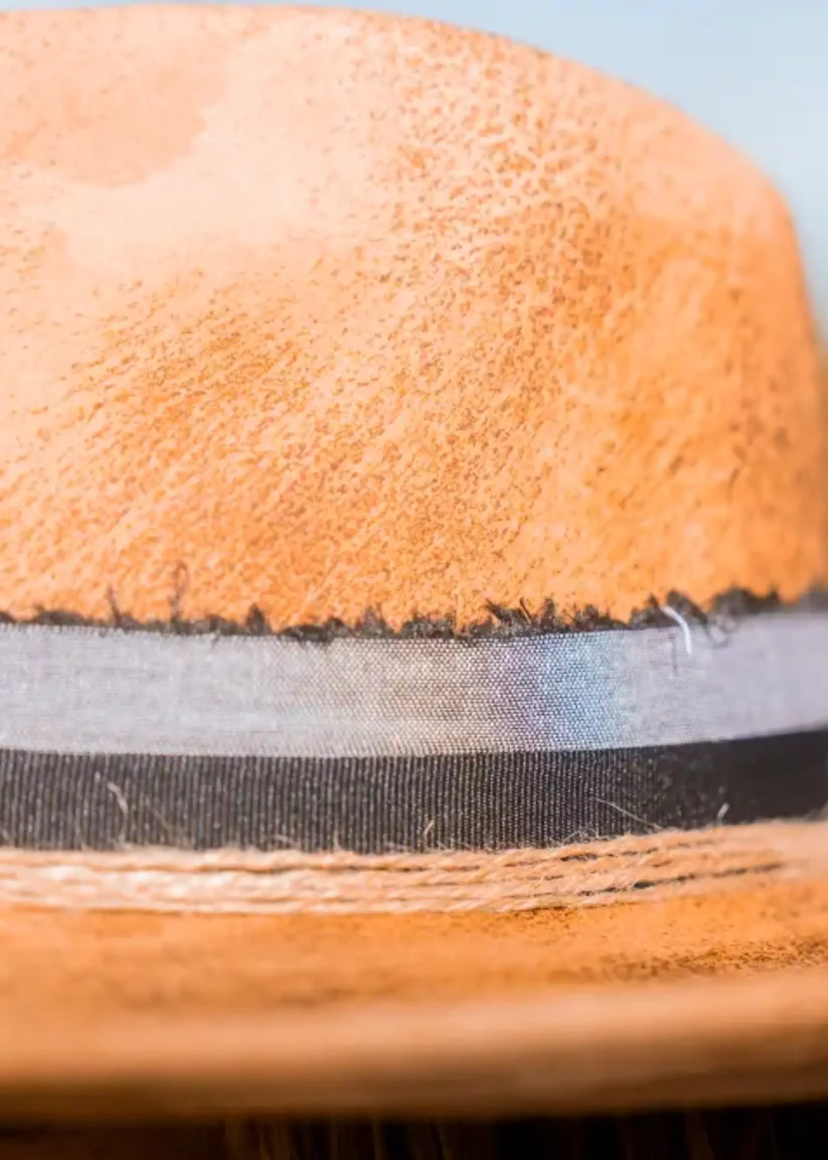 Peter Grimm Ojai Wool Felt Hat w/Denim Band and Jute Cord